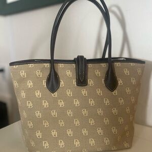 Dooney & Bourke Tan and Brown Tote Bag
